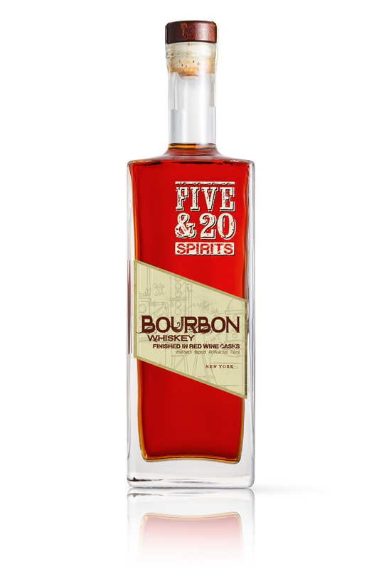 Five & 20 Spirits Bourbon Whiskey Finished in Red Wine Casks
